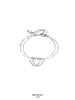 Gio Silver Heart Bracelet